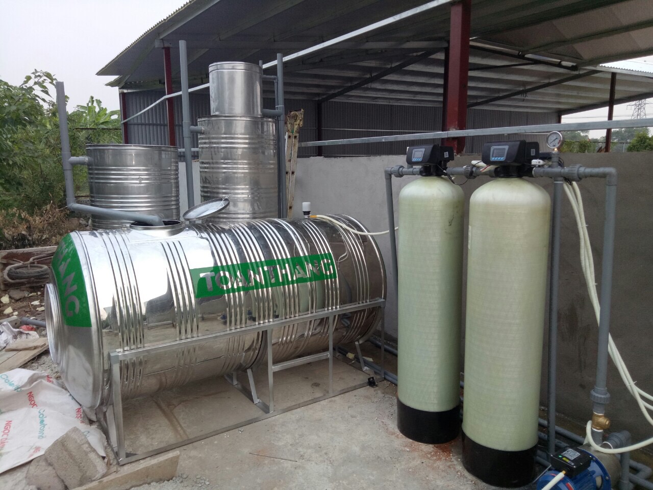 Hệ thống lọc nước giếng khoan công suất 3m3/h - lọc giếng khoan